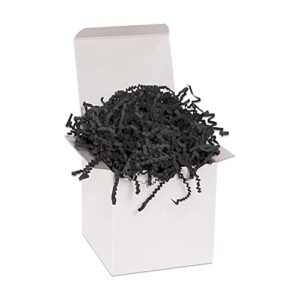 THE ART BOX Black Crinkle Cut Paper, 1 L/B Kraft Paper Shred Filler for Gift Box, Baskets, Wedding, Christmas, New Year Gifts, Packaging Paper for Shipping, Moving, and Storage Supplies