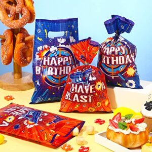 Pajean 100 Pcs Wars Favor Bags Party Bags Wars Goody Treat Bags Dart War Goodies Candy Bags for Dart War Birthday Party Baby Shower Supplies