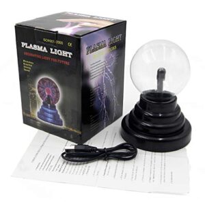 RioRand Plasma Ball USB Lamp Light Or Battery Powered, 4''X4''X6''