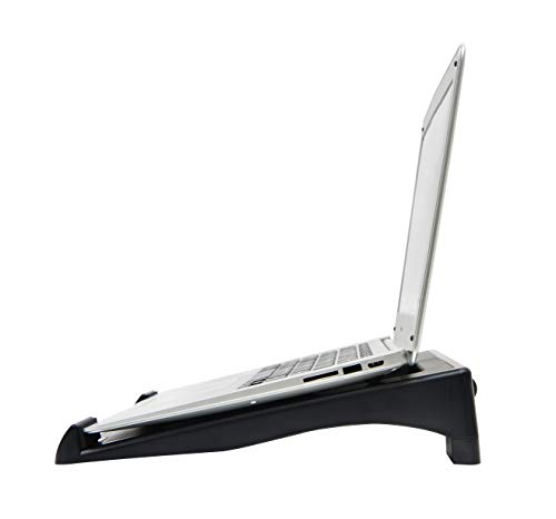 DAC Ventilated Height and Angle Adjustable Laptop Stand Riser for Desk, Non-skid, Cable Management Included 2.6" x 11.5" x 13"