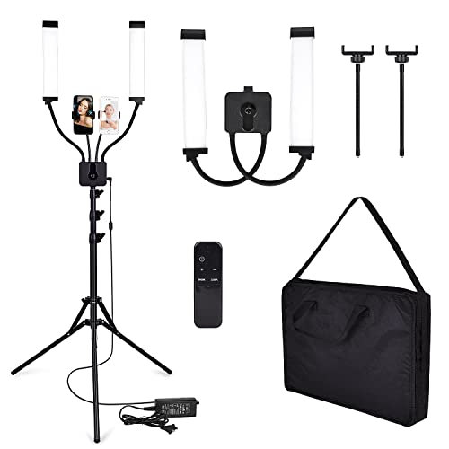 Lash Lamp for Eyelash Extensions, 5800LM Esthetician Light for Lash Extensions with Tripod Stand and Phone Holder, Lash Light for Makeup, Tattoo, Photography, Selfie, Video Recording, Filming