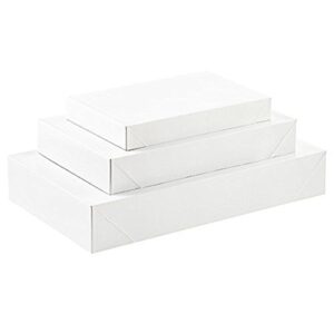 white gift box – 10 pack assortment – great for all occasions: birthdays, holidays, graduations and special occasions, assorted 2 robe gift boxes, 3 shirt gift boxes and 5 lingerie gift boxes by alef