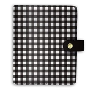 pukka pad, carpe diem personal planner with weekly, monthly undated inserts, 8 x 7.5 x 1.4 inches, buffalo check