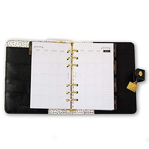 Pukka Pad, Carpe Diem Personal Planner with Weekly, Monthly Undated Inserts, 8 X 7.5 X 1.4 Inches, Buffalo Check