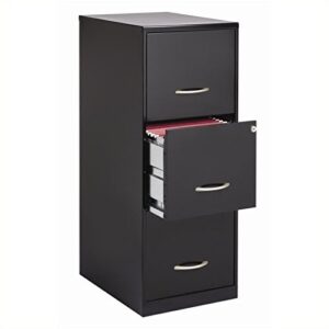 office designs cooper 3 drawer letter file cabinet in black