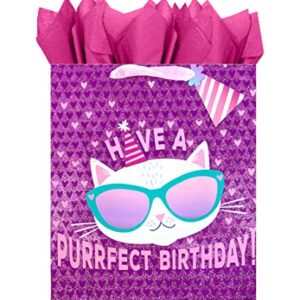 Blue House Group Premium Birthday Gift Bags + Tissue Paper (4 Large Bags + Tissue, Birthday Girl)