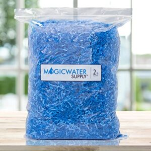 MagicWater Supply Crinkle Cut Paper Shred Filler (2 LB) for Gift Wrapping & Basket Filling - Sky Blue