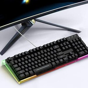 SELORSS Computer Keyboard Stand for Desk, Clear Acrylic Keyboard Tray 366 RGB LED Backlit, Keyboard Riser with USB Interface,Desk Riser for Easy Ergonomic Typing and Working at Home&Office