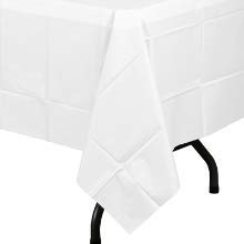 Premium Quality Plastic Table Cover Banquet Rolls 40" X 300' (White)