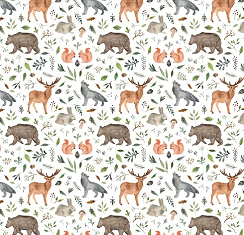 Stesha Party Woodland Wrapping Paper Forest Animal Baby Gift Wrap - 30 x 20 Inch (3 Sheets)