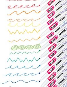 Tulip Permanent Nontoxic Fabric Markers, 20 Pack, Multicolor