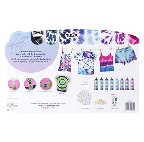 Tulip One-Step Tie-Dye Kit One-Step 8 Color Kit Tie Dye, Celestial