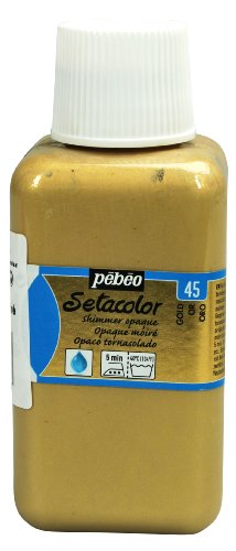 PEBEO Fabric Paint, 8 Fl Oz (Pack of 1), Shimmer Gold