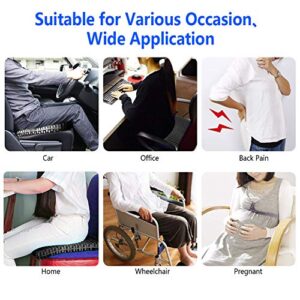 SUPTEMPO Gel Seat Cushion, Office Chair Cushion, Double Layer Design Seat Cushion with Non Slip Cover Breathable Honeycomb Pain Relief Sciatica Chair Pads for Office Chair Car Wheelchair