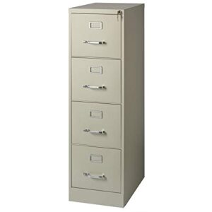 scranton and co 22″ deep 4 drawer letter file cabinet in putty, fully assembled