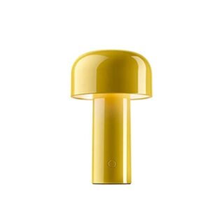 liuwei desk lamp for portable touch dimming,usb rechargeable night light simple floor lamp,mushroom table light for living room/bar/bedroom/bedside/study,yellow