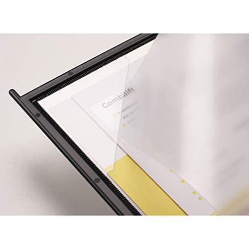 Tarifold Desktop Reference and Display System 10 Double-Sided Pockets - Black-Framed - Letter-Size - 20 Sheet Capacity (EZD771)