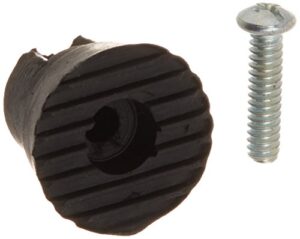 sentry supply 658-1051 door holder tip, 1 inch x 3/4 inch, rubber, black, includes fastener (10-pack)