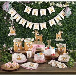 Little Deer Birthday Paper Treat Bags, 8 ct