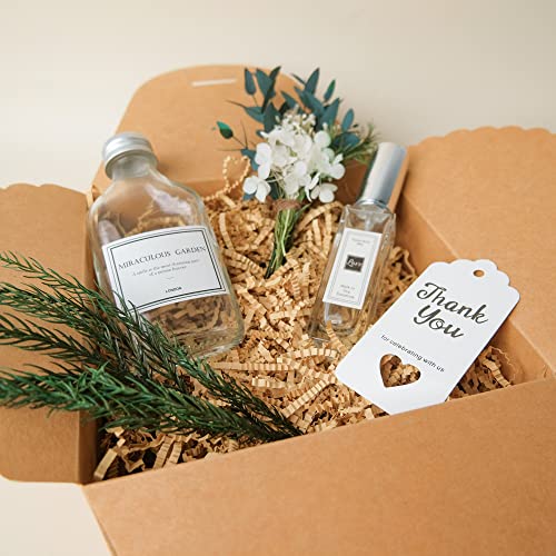 TCAIRG Crinkle Cut Paper Shred Filler (1/2 LB) for Gift Wrapping and Basket Filling - Kraft Shredded Paper for Gift Box, Box Confetti Shredded, Box Stuffing