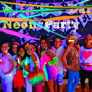 AOPA 10 Rolls Glow in The Dark Party Streamers,1.8 inches Wide 82 feet Long Glow Crepe Paper,Blacklight Party Streamer Decorations,eon Paper Streamers for Wedding, Birthday, Neon Party, Fiesta Party