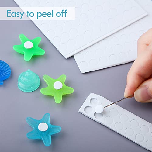 2400 Pieces Foam Dots Dual-Adhesive 3D Foam Tapes Foam Pop Dots Adhesive Mount for Craft DIY Art or Office Supplies, 12 Sheets, Round (0.31 Inch)