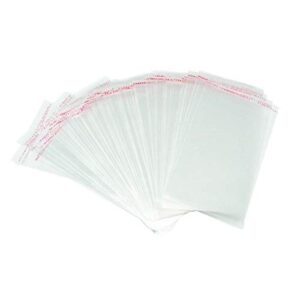200 pcs 2×3 clear resealable cello/cellophane bags self adhesive sealing, good for bakery candy jewelry earrings cookies prints card