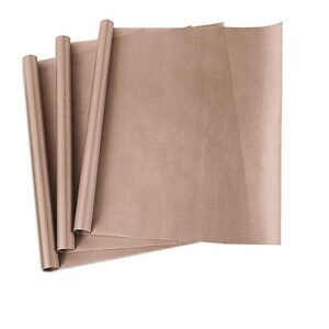 3 pack ptfe teflon sheet for heat press transfer sheet non stick 16 x 20″ heat transfer paper reusable heat resistant craft mat