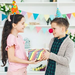 WAPLIGHAL Birthday Wrapping Paper for Kids Boys Girls Adults Baby Shower - Gift Wrapping Paper with Rainbow Stripe, Colorful Stars, Streamers, "Happy Birthday" Letters -20 X 29 Inch Per Sheet (8 Folded Sheets), Easy to Store