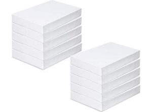 alef 14″ x 9.5″ x 2″ white shirt gift wrap boxes with lids (10-pack)