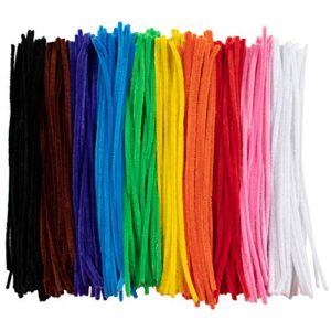 READY 2 LEARN Chenille Stems - Set of 324 - 10 Colors - Soft Pipe Cleaners - Art Supplies for DIY Crafts - 12 in. long