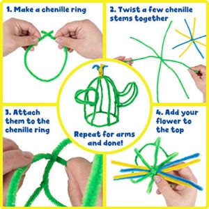 READY 2 LEARN Chenille Stems - Set of 324 - 10 Colors - Soft Pipe Cleaners - Art Supplies for DIY Crafts - 12 in. long