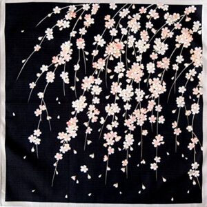 furoshiki- japanese traditional wrapping (sakura-black)