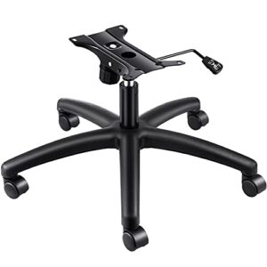 shzond 320 pounds replacement office chair base 28 inch swivel chair base with casters heavy duty black