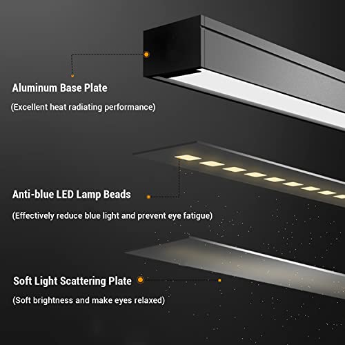 CELYST LED Desk Lamp Piano Light with Interchangeable Base and Clamp, Eye-Caring Table Lamp & Clip Lamp with 3 Color Modes & Stepless Dimming, Memory Function, Flexible Gooseneck for Reading, 10W