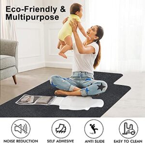 Chair Mat for Hardwood & Tile Floors,Office Computer Desk Mat Rolling Chair Mats,Low Plush Carpet Cushion,47" 36" Non-Slip Rugs Protect Home Offices Floors