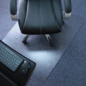 marvelux 36″ x 48″ heavy duty polycarbonate office chair mat for low, standard and medium pile carpeted floors | rectangular transparent carpet protector | shipped flat | multiple sizes