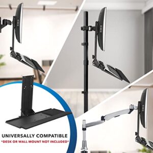 Mount-It! Monitor and Keyboard Wall Mount, Height Adjustable Standing VESA Keyboard Tray, 25 Inch Wide Platform with Mouse Pad (MI-7915)