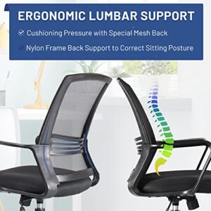 Tall Office Chair, Drafting Chair, Counter Height Office Chairs, High Adjustable Standing Desk Chair, Ergonomic Mesh Computer Task Chair with Armrests and Adjustable Foot-Ring for Bar Height Desk