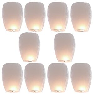 20 pack of white lanterns, lanterns to release for parties, birthdays, new years, memorial, weddings.