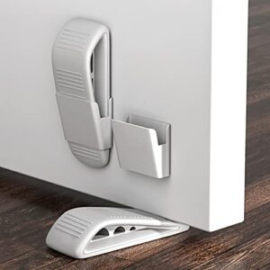 adkaliv door stoppers for floor rubber door stop wedge, door gaps and prevent the lock-outs,heavy duty door stopper (1, grey)