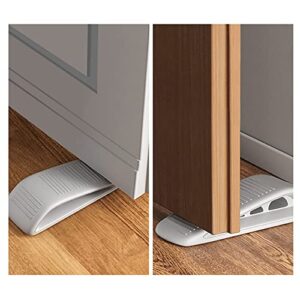 ADKALIV Door Stoppers for Floor Rubber Door Stop Wedge, Door Gaps and Prevent The Lock-Outs,Heavy Duty Door Stopper (1, Grey)