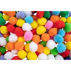 READY 2 LEARN Pom Poms - Set of 240 - Assorted Colors - Art Supplies for DIY Crafts and Hobbies - 1 in. wide