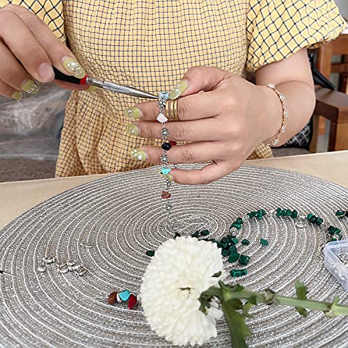 Xmada Jewelry Making Kit - 1587 PCS Beads for Jewelry Making, Jewelry Making Supplies with Crystal Beads, Jewelry Plier, Beading Wire , Earring Hooks, Ring , Bracelet Making Kit for Girls and Adults