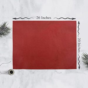 IM Customization Red and Green Christmas Tissue Paper - 30 Sheets - 20 x 26 Inches - for Christmas Gifts, Holiday Crafts, and More