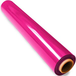 fiesta wraps 200 ft pink cellophane wrap roll (16 in x 200 ft) – cellophane wrap pink – pink clear wrap – cellophane roll pink – pink cello wrap – colored cellophane roll – pink transparent paper