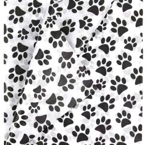 100 Sheets Paper Puppy Paws Gift Wrap Tissue for Gift Bags Wrapping Paper Rustic Art Holiday Wrapping Paper (Dog Paw)