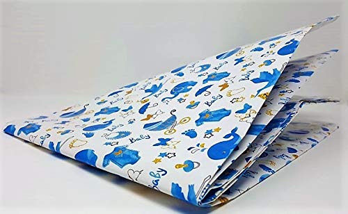 Gift Wrapping Paper 30" x 84" Sheet Vintage Style (Baby Boy)