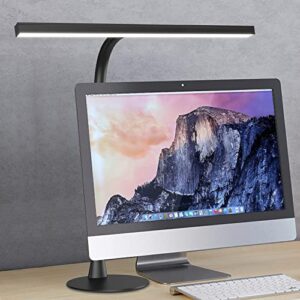 celyst led desk lamp, 10w architect desk light with flexible gooseneck for home office, 3 color modes & 30 brightness levels reading lamp, bright tall task light for piano, computer, table, black