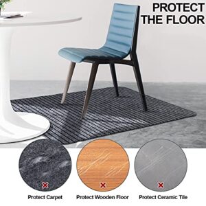 Office Chair Mat for Hardwood Floor and Tile Floor, Anti-Slip, Non-Curve, Non-Toxic Desk Chair Mats for Rolling Chair, Computer Chair Mat for Gaming 0.16" Thick 35" X 47" Rectangle